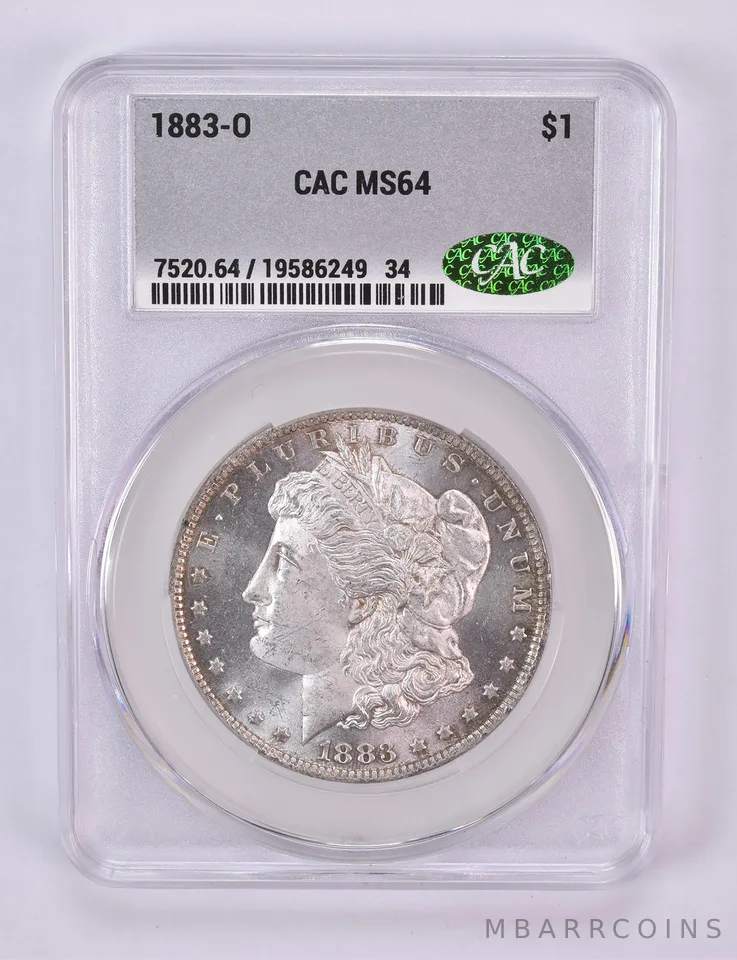 1883-O Morgan Silver Dollar MS64 CAC CACg