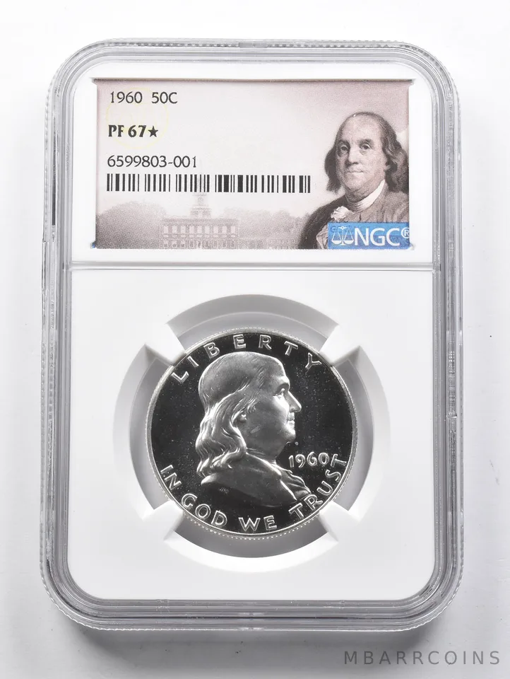 PF67* STAR 1960 Franklin Half Dollar NGC a1500