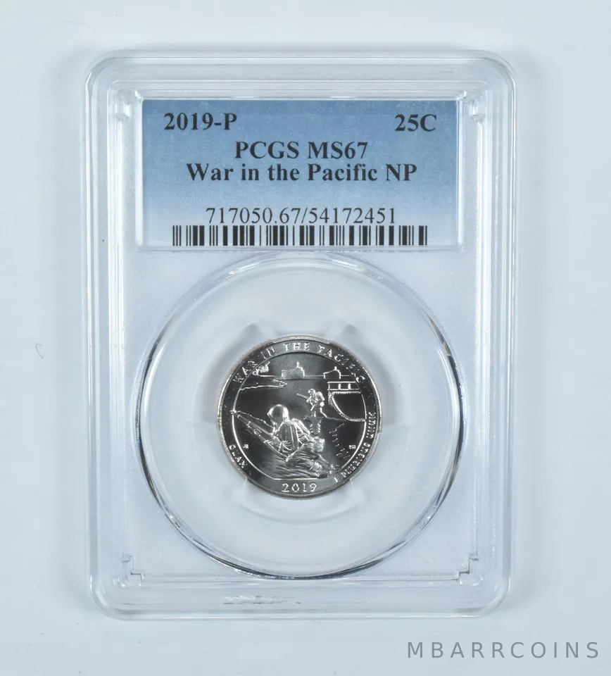 2019-P Washington Quarter ATB War In The Pacific MS67 PCGS