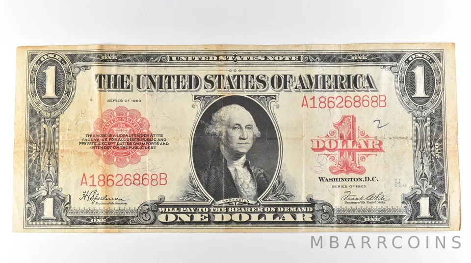 1923 $1 Legal Tender Large Note Red Seal *3057