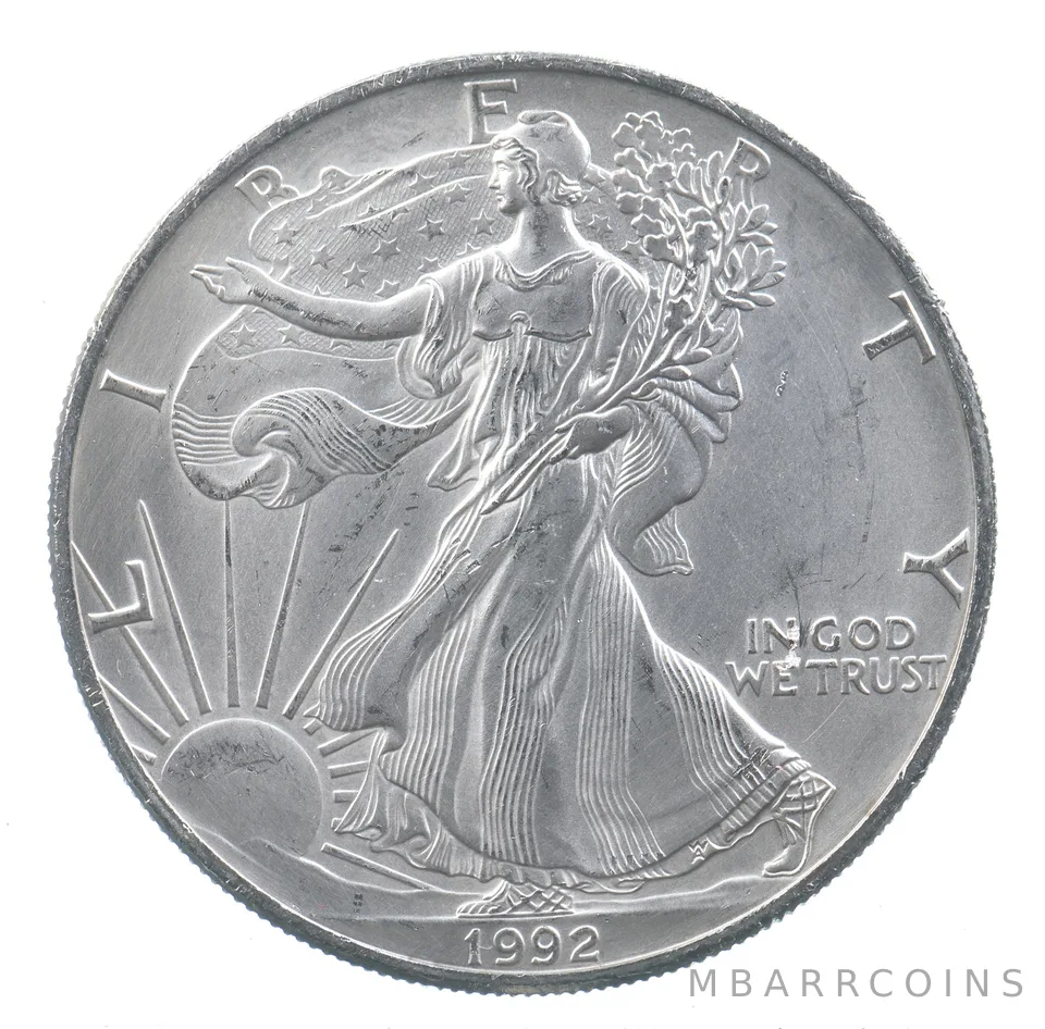 Better Date 1992 American Silver Eagle 1 Troy Oz .999 Fine Silver *915