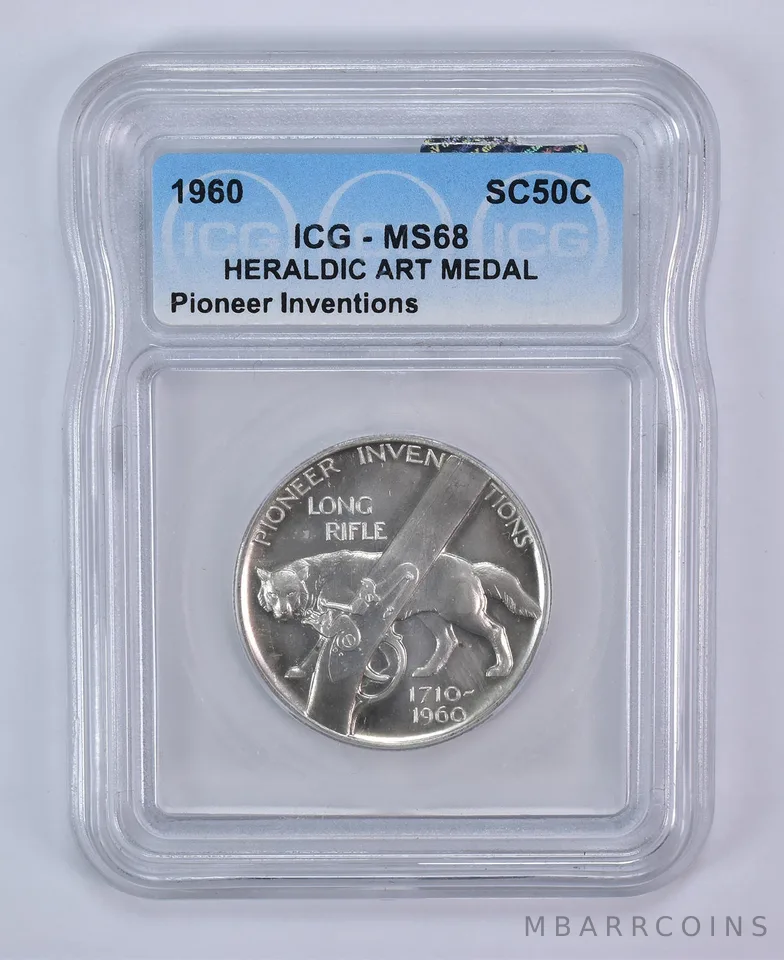 1960 So Called Half Dollar Pioneer Inventions Opening the West MS68 ICG
