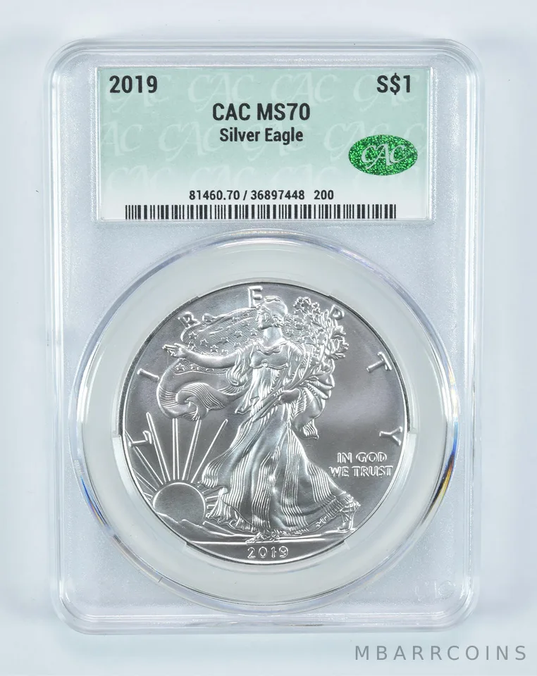 2019 American Silver Eagle MS70 CAC CACg