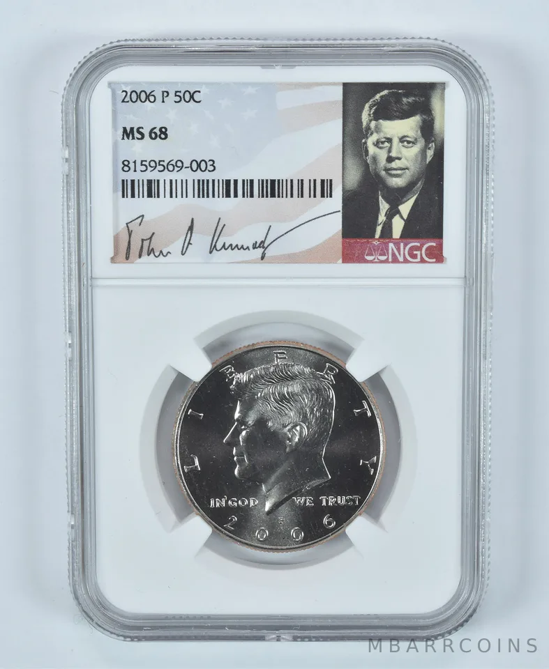 2006-P Kennedy Half Dollar MS68 NGC Special Label