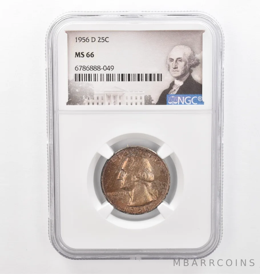 1956-D Washington Quarter MS66 NGC Beautiful Tone *2303