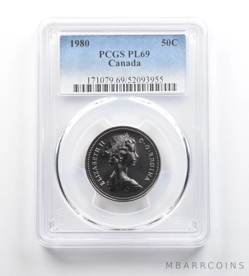 1980 Canada 50 Cents PL69 PCGS *9205