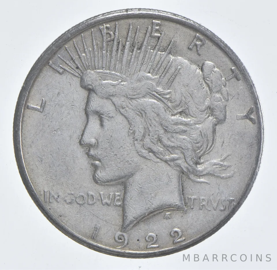 Better - 1922-S Peace Silver Dollar - 90% US Coin *697