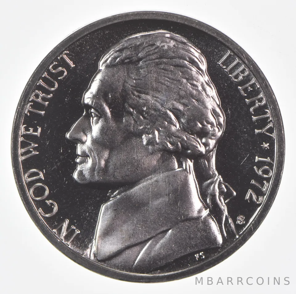 1972-S Jefferson Nickel Proof