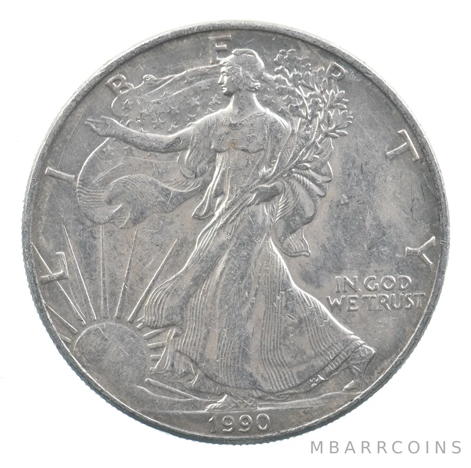 Better Date 1990 American Silver Eagle 1 Troy Oz .999 Fine Silver *919