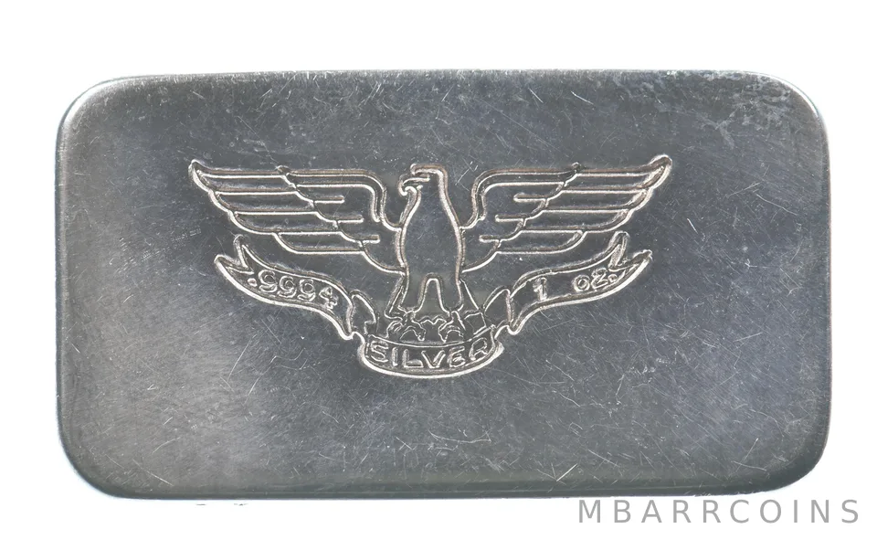 Rare Vintage WH Foster 1 oz Silver Bar Type 2 *0760