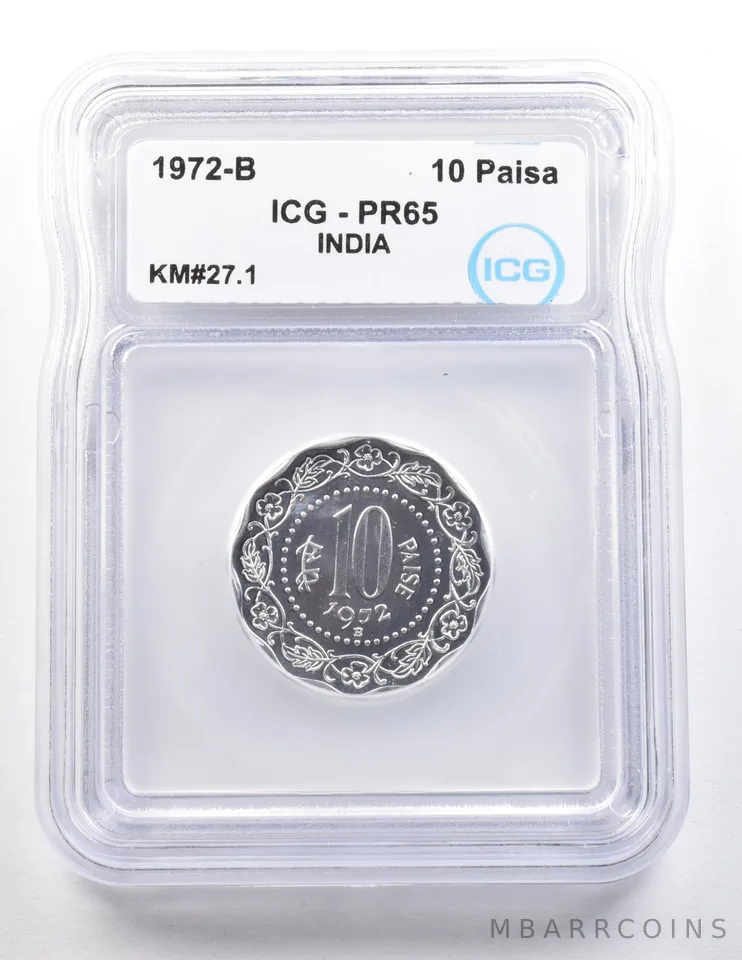 1972 B India 10 Paisa KM#27.1 PR65 ICG a3703