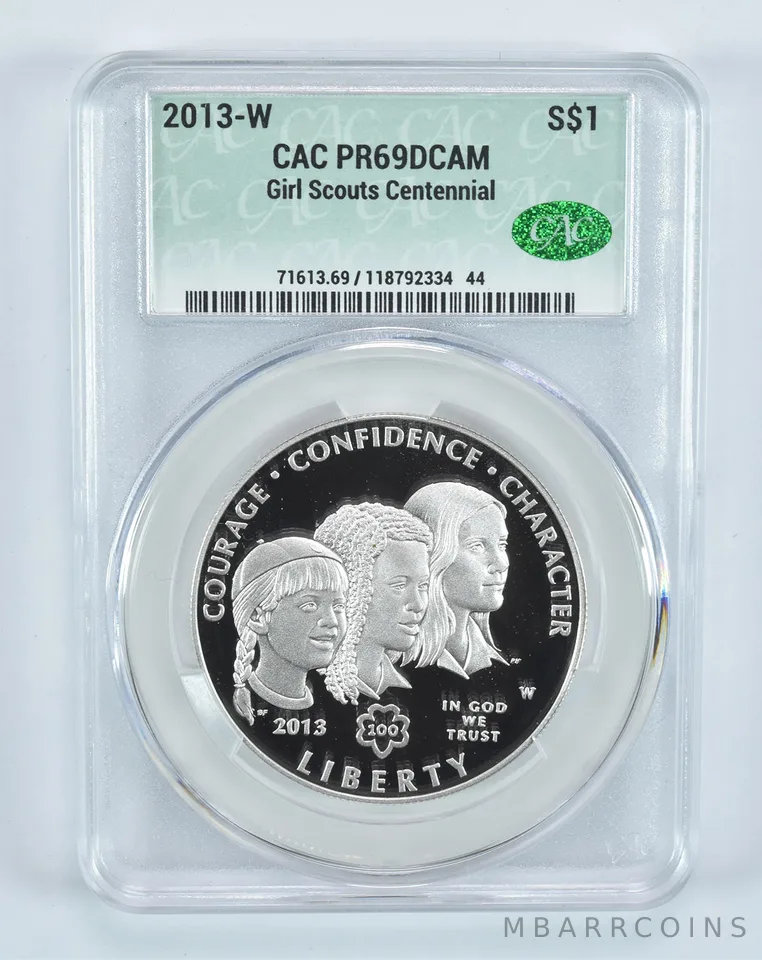 2013-W Girl Scout Commemorative Silver Dollar PR69 DCAM CAC CACg