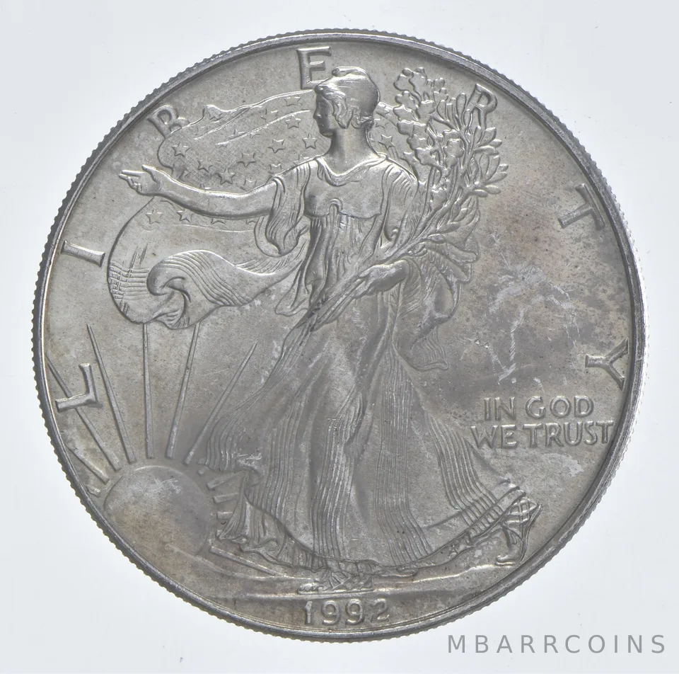 Better Date 1992 American Silver Eagle 1 Troy Oz .999 Fine Silver *072