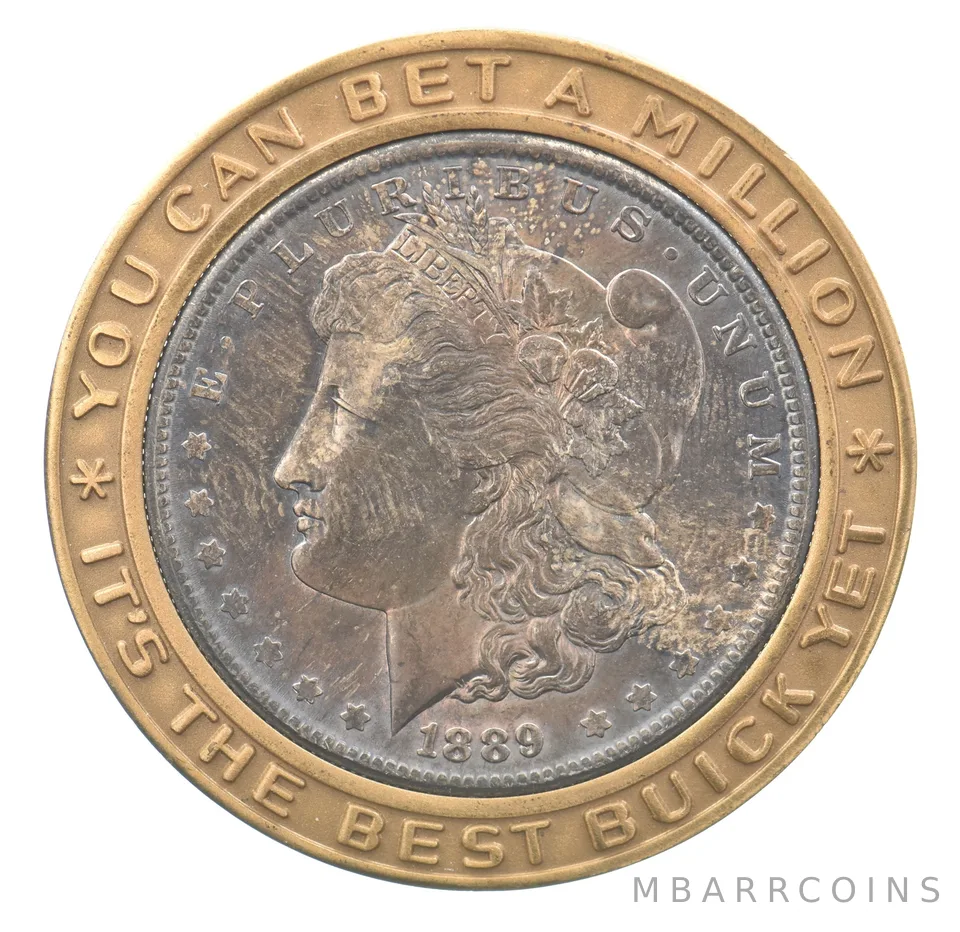 1889 Morgan Silver Dollar Buick Token Beautiful Tone *1963