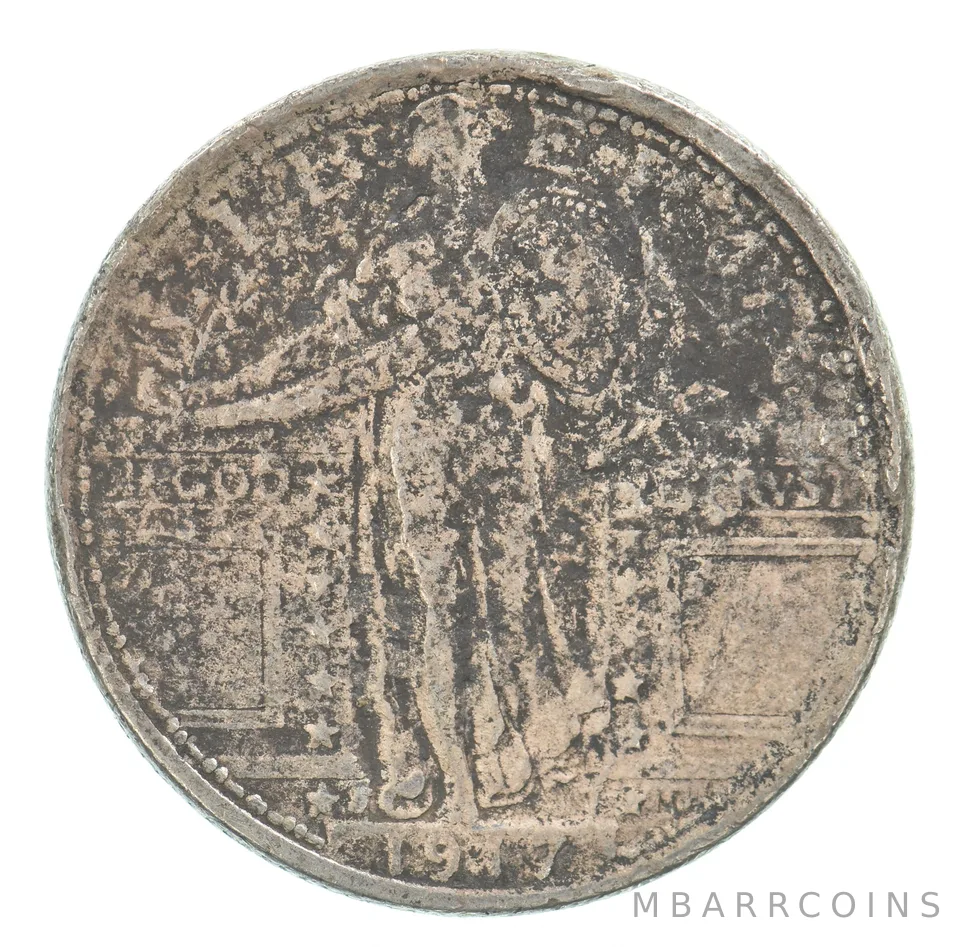 1917-D Standing Liberty Quarter Beautiful Tone *5140