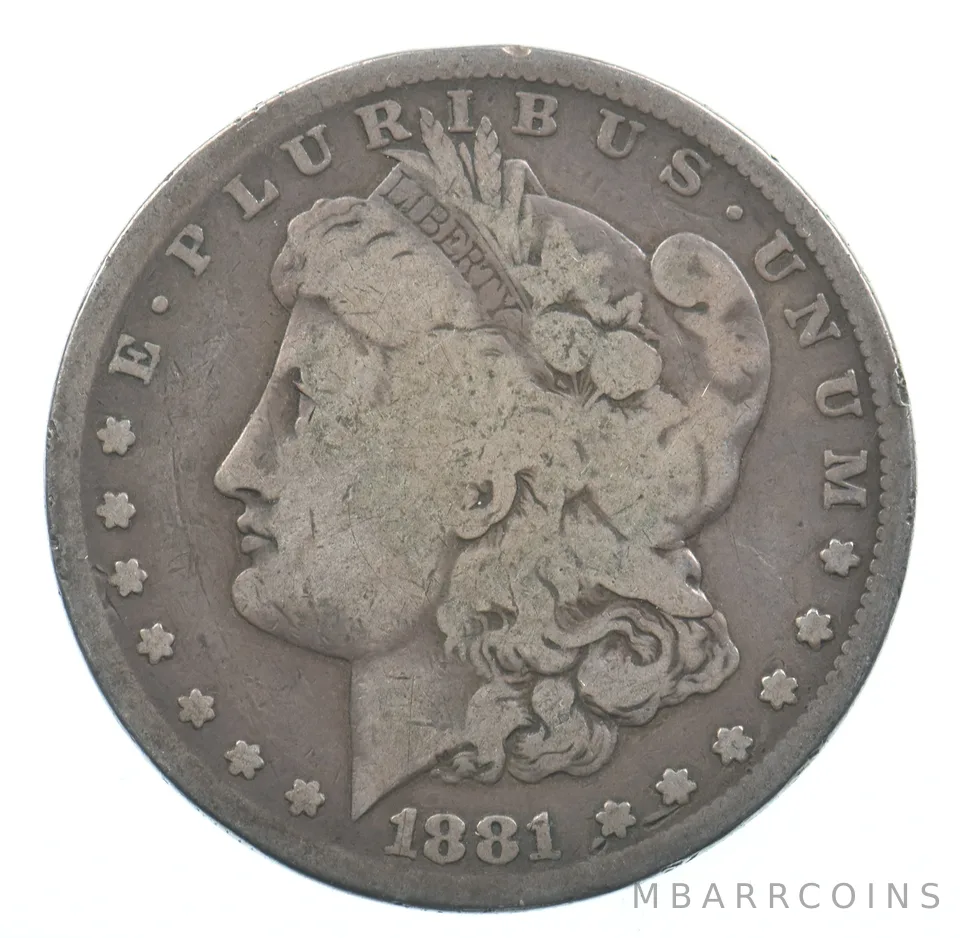 Early - 1881-S Morgan Silver Dollar - 90% US Coin *867