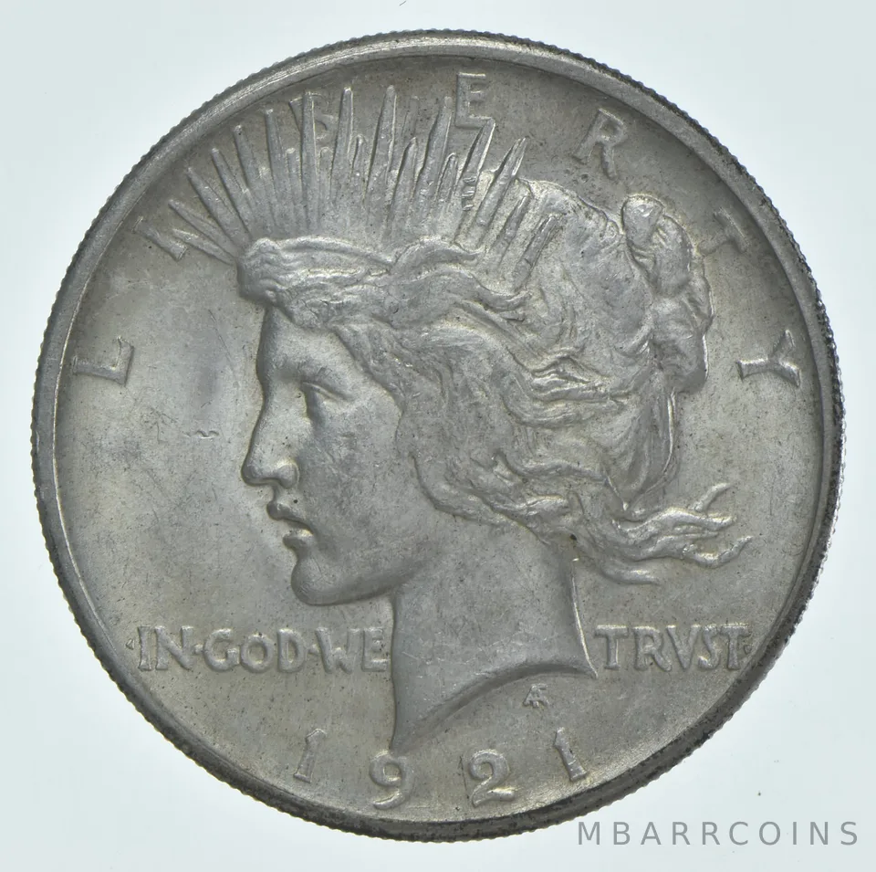 1921 Peace Silver Dollar High Relief a8175