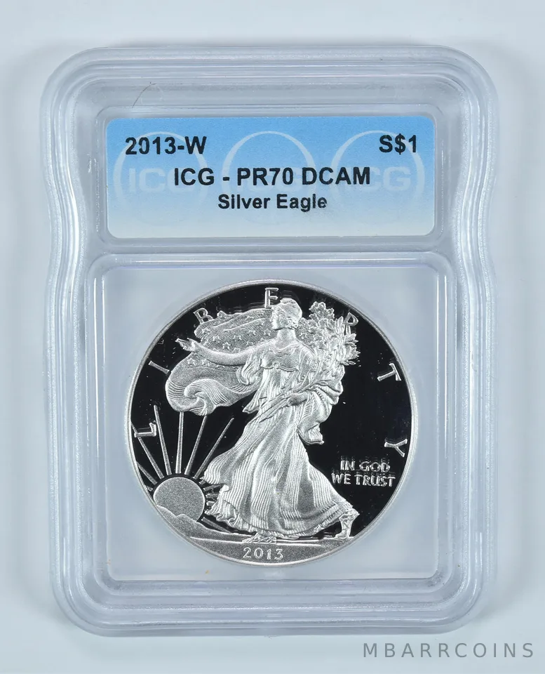 2013-W American Silver Eagle PR70 DCAM ICG