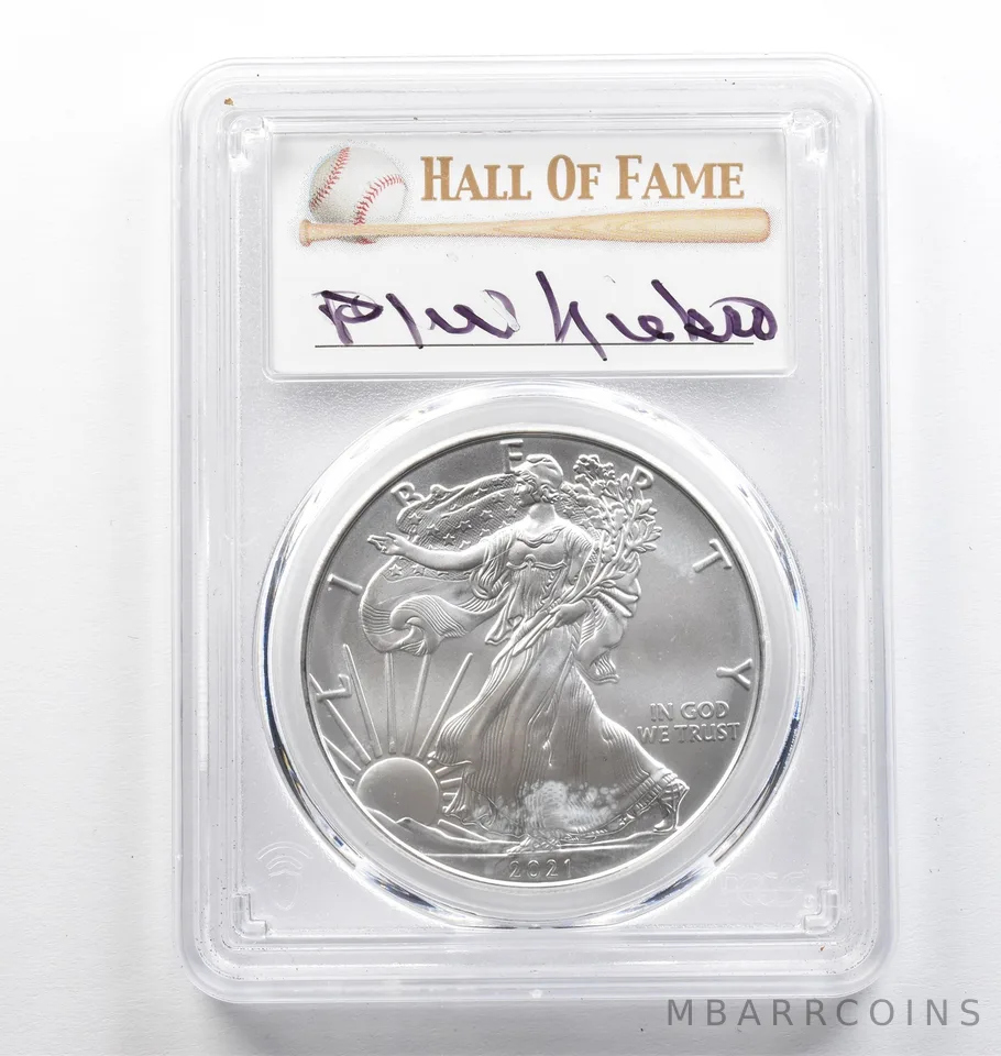 2021 (P) American Silver Eagle Niekro Emergency Issue FDOI MS70 PCGS *9423