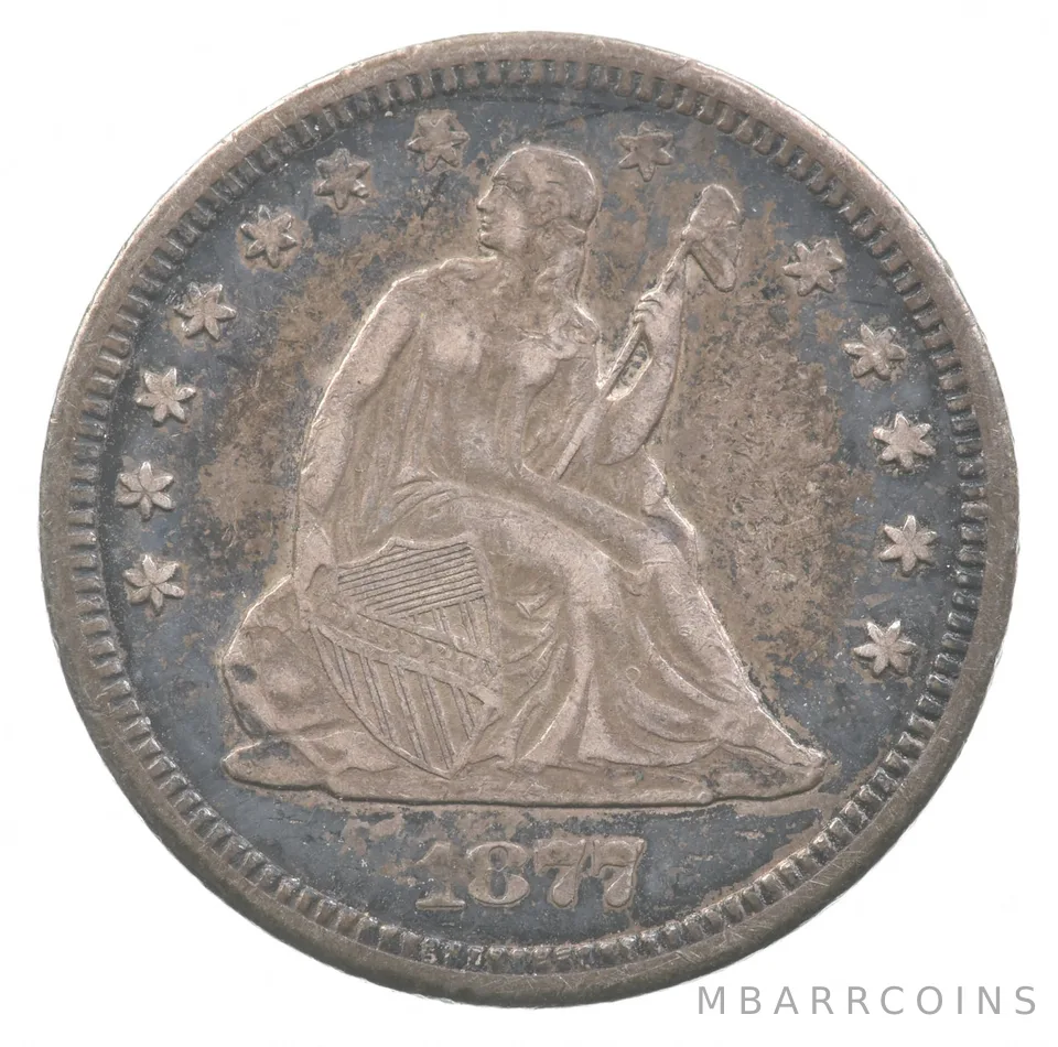 1877-CC Seated LIberty Quarter *2055