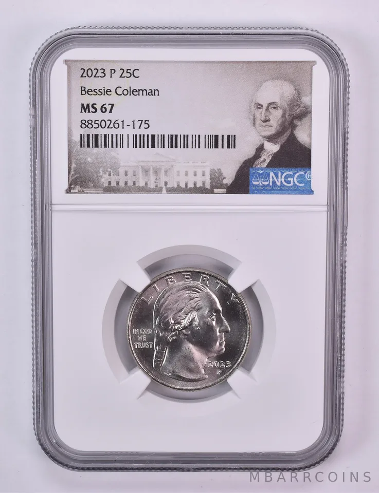 2023-P American Women Quarter Bessie Coleman MS67 NGC Special Label