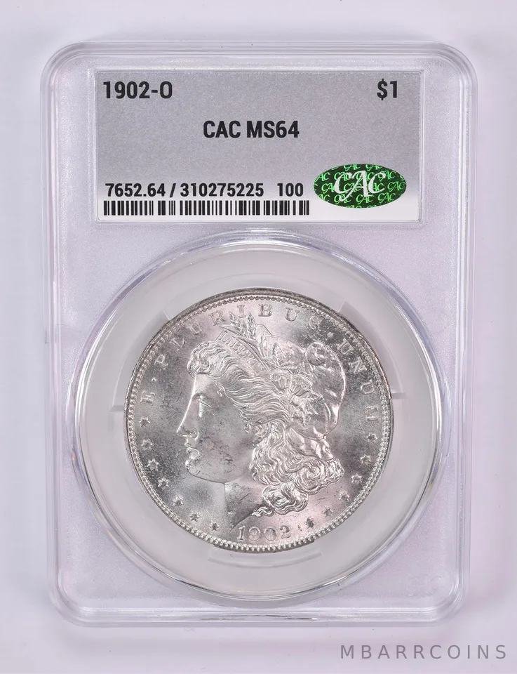 1902-O Morgan Silver Dollar MS64 CAC CACg