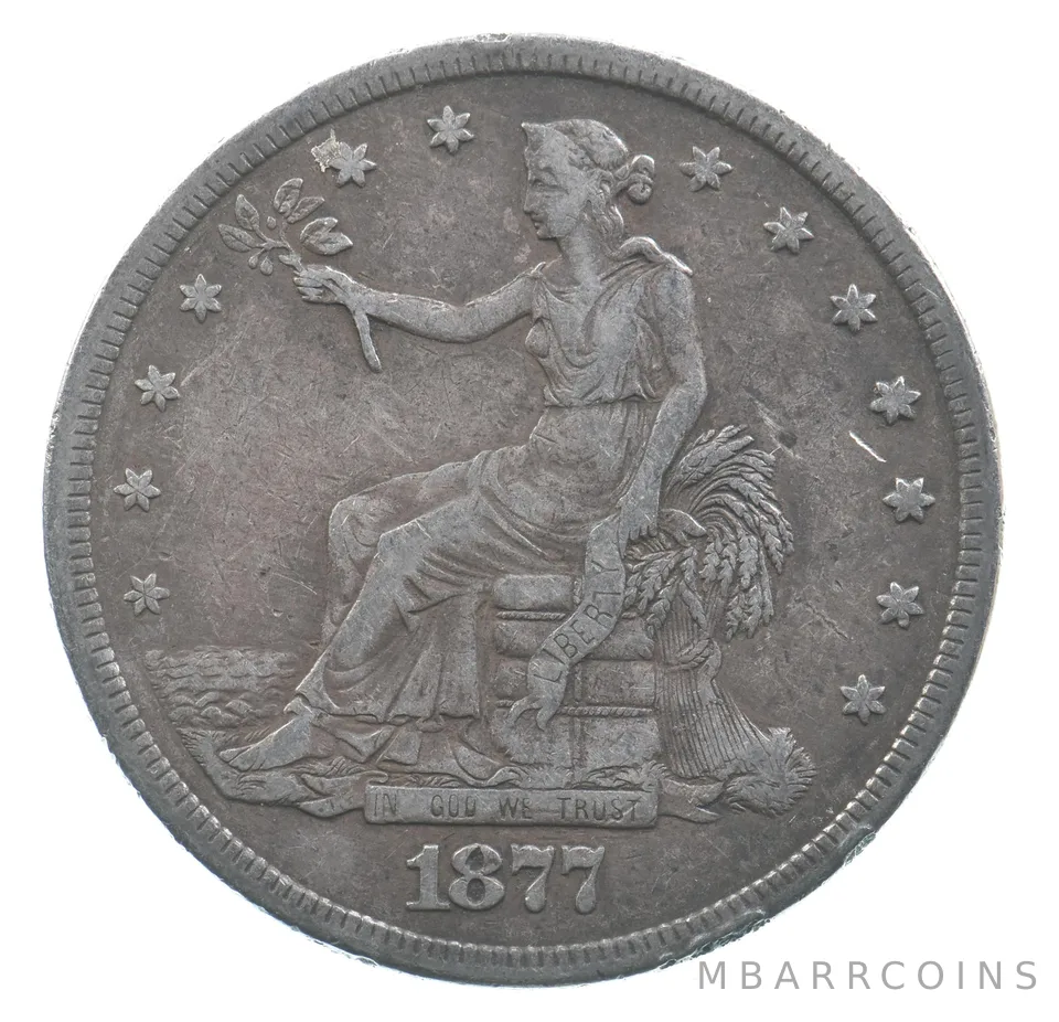 1877-S Seated Liberty Trade Dollar *4385