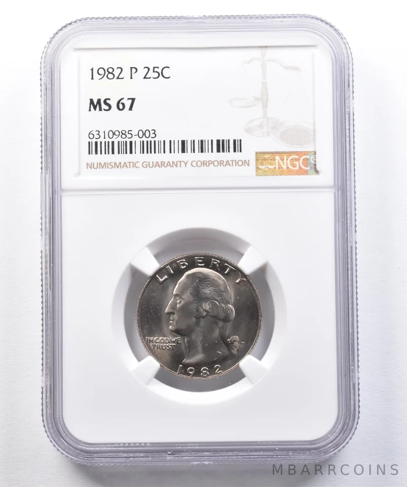 1982-P Washington Quarter MS67 NGC *2599