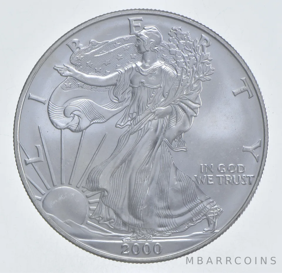 Better Date 2000 American Silver Eagle 1 Troy Oz .999 Fine Silver *360
