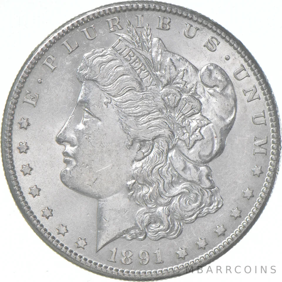 BU/Unc 1891-S Morgan Silver Dollar (1 coin)