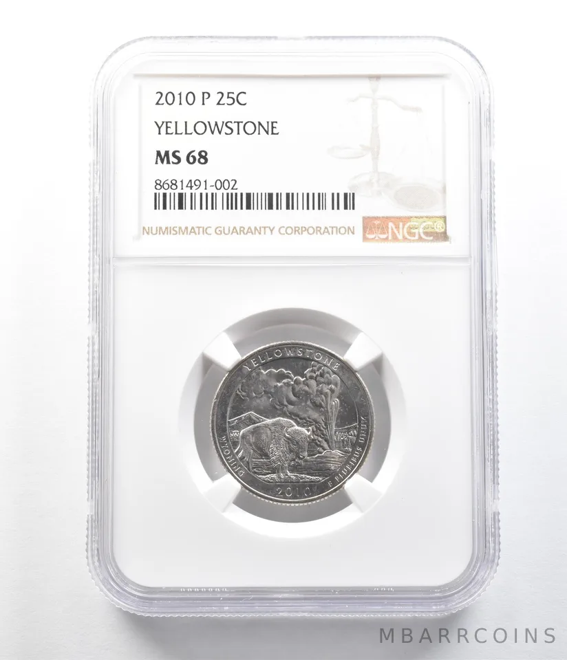 2010-P Washington Quarter ATB Yellowstone MS68 NGC *9633
