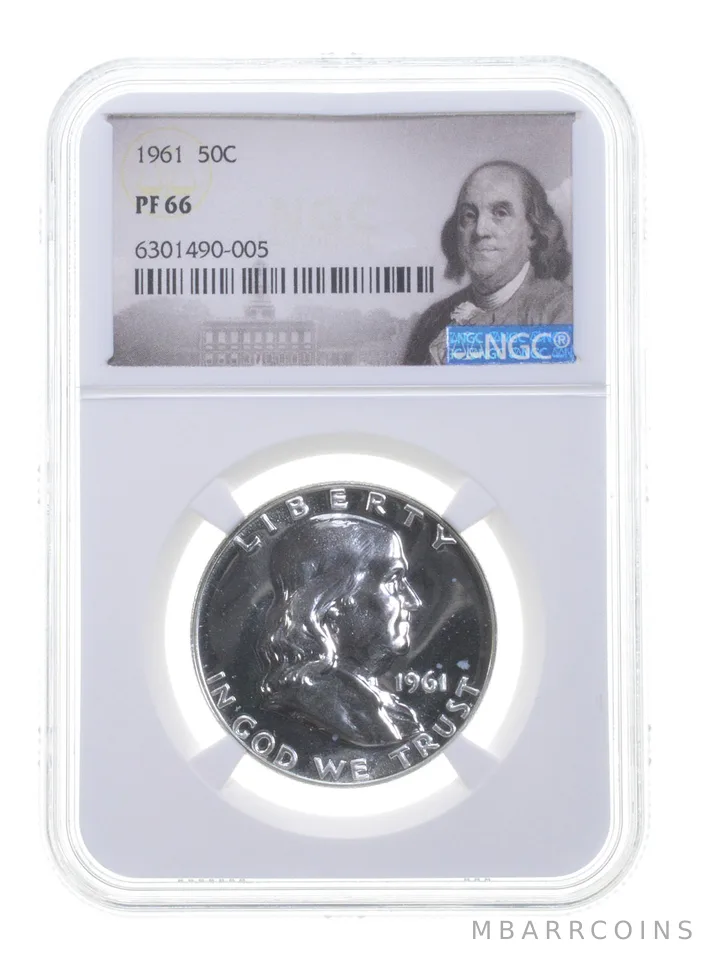 1961 Franklin Half Dollar PF66 NGC Special Label