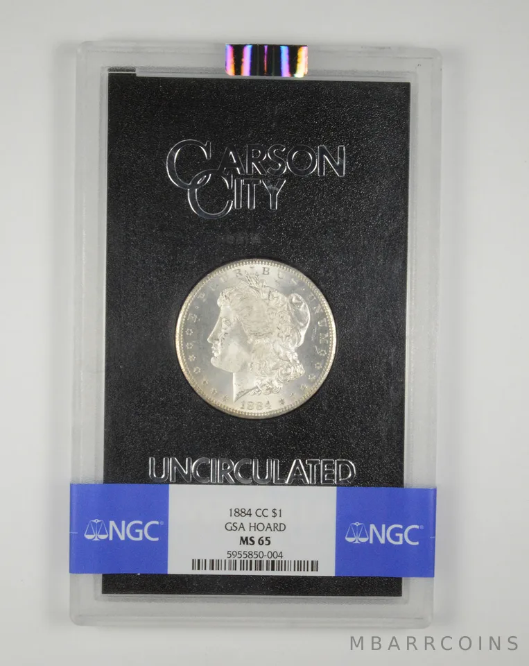 MS65 1884-CC Morgan Silver Dollar GSA Hoard NGC *3532