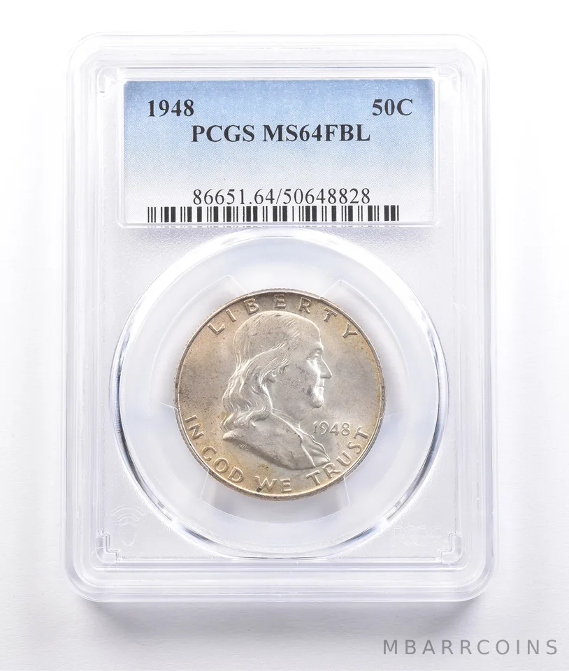 1948 Franklin Half Dollar MS64 FBL PCGS *6835