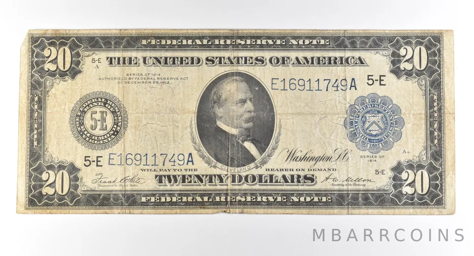 1914 $20 Richmond VA FRN Large Note Blue Seal *2815