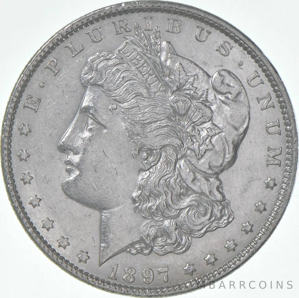 AU+ 1897 (P) Morgan Silver Dollar (1 coin)