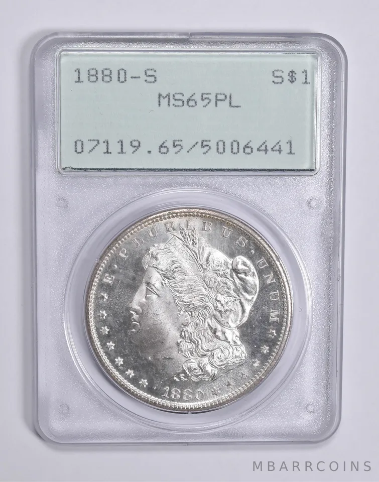 MS65 PL 1880-S Morgan Silver Dollar PCGS Rattler Upgrade? *0303