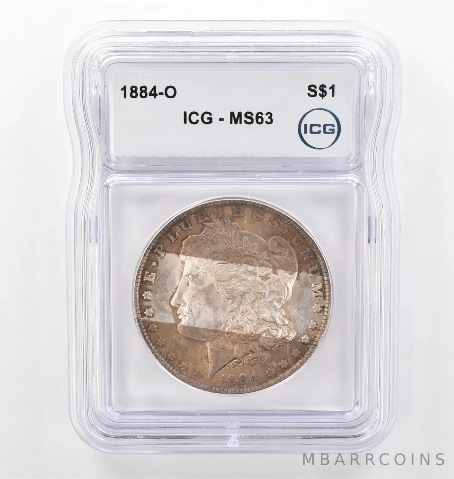 1884-O Morgan Silver Dollar MS63 ICG Beautiful Tone *6199