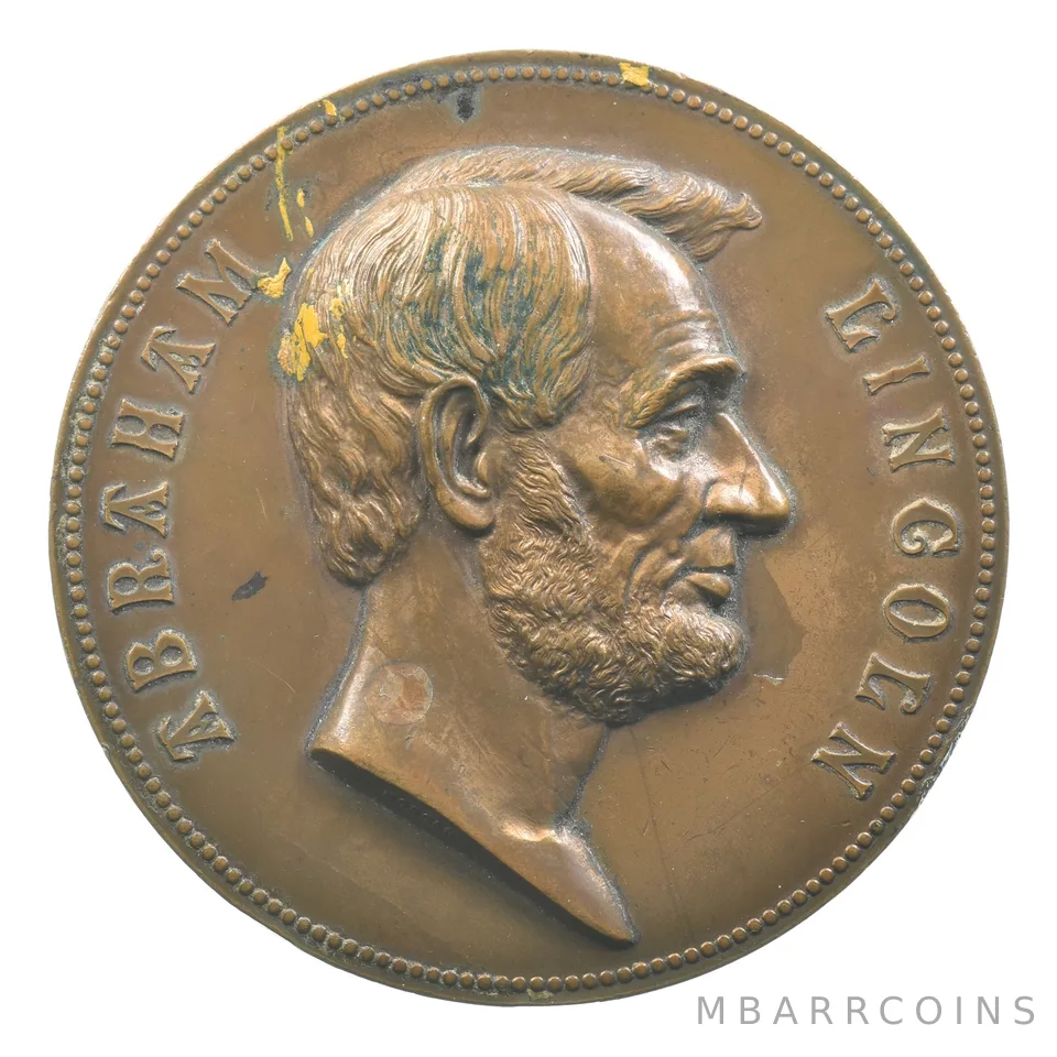 Treasury U.S. Mint Bronze Abraham Lincoln Inauguration Medal 3 Inches *4643