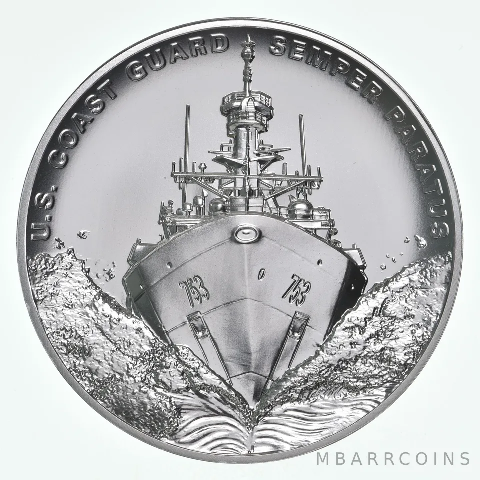 (2021) U.S. Coast Guard 2.5 oz Silver Medal