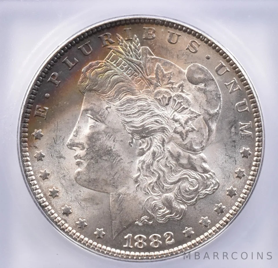 1882 Morgan Silver Dollar MS62 ICG Beautiful Tone *2400