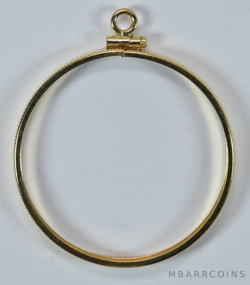 14kt Gold Coin Bezel $20 Liberty Saint Gaudens 34.3mm 2.7g *9501