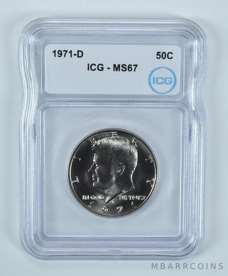 1971-D Kennedy Half Dollar MS67 ICG