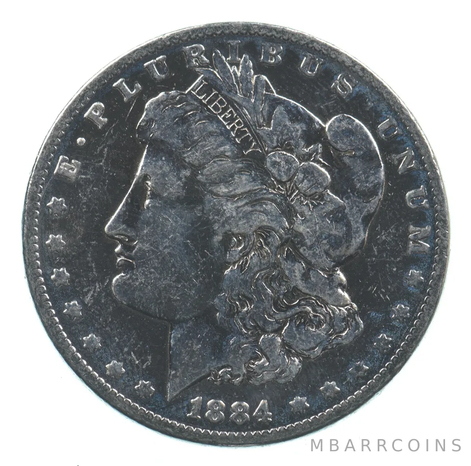 Early - 1884 Morgan Silver Dollar - 90% US Coin *767