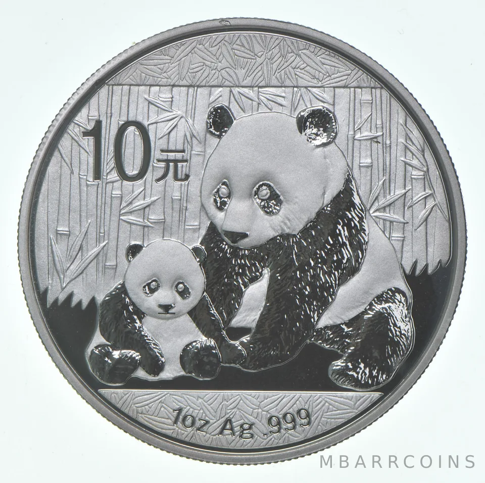 2012 China 10 Yuan Silver Panda 1 Oz Silver