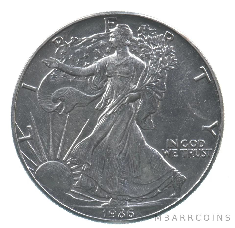 Better Date 1986 American Silver Eagle 1 Troy Oz .999 Fine Silver *594