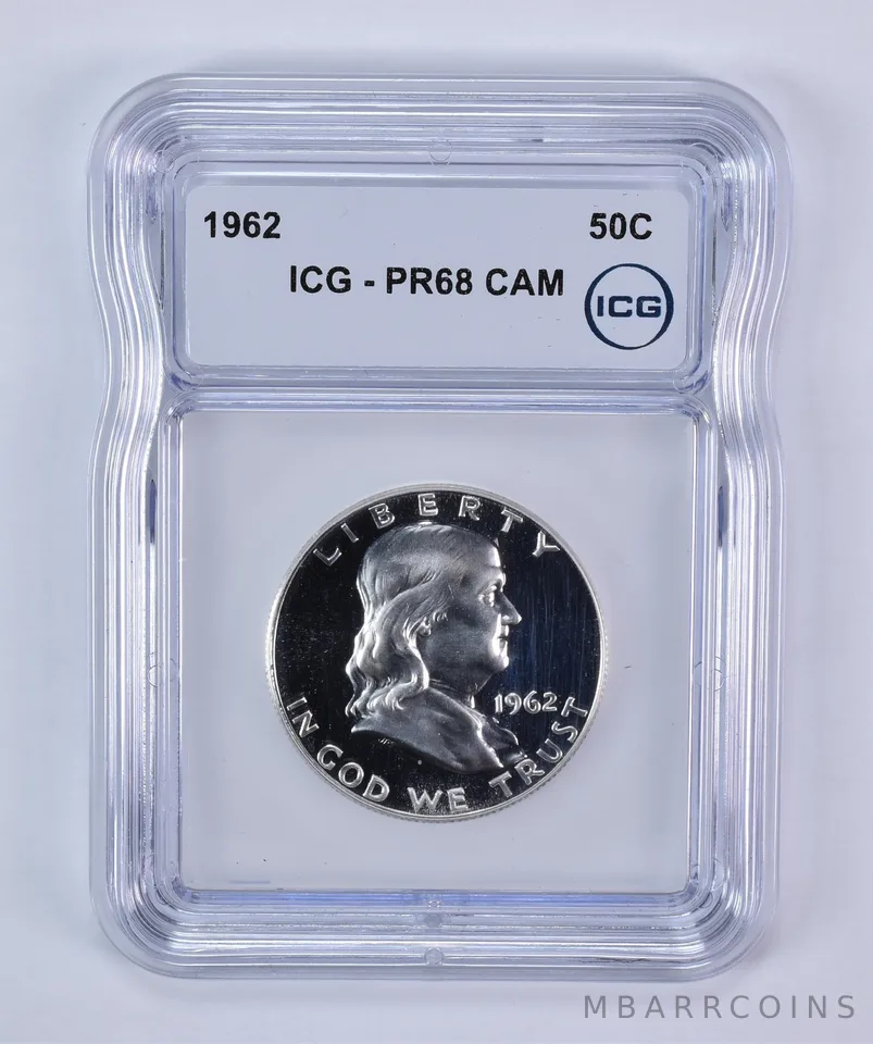 1962 Franklin Half Dollar PR68 CAM ICG