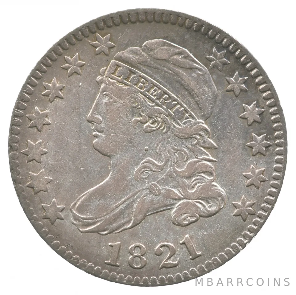 1821 Capped Bust Dime JR1 *8233
