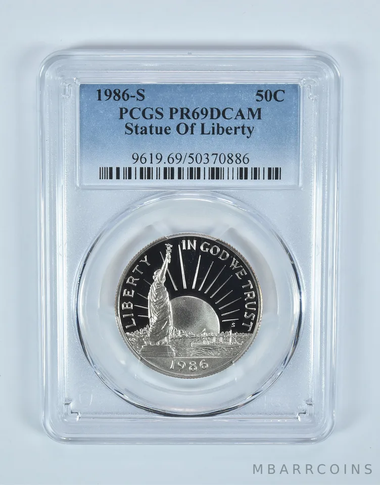 1986-S Statue Of Liberty Commemorative Half Dollar PR69 DCAM PCGS
