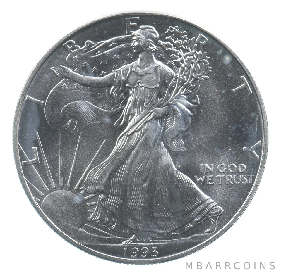 Better Date 1993 American Silver Eagle 1 Troy Oz .999 Fine Silver *664